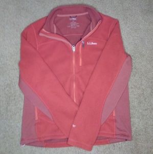 LL BEAN men's fleece jacket Medium polartec